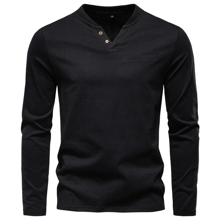 Jongman™ | T-Shirt Henley a Maniche Lunghe (1+1 GRATIS)