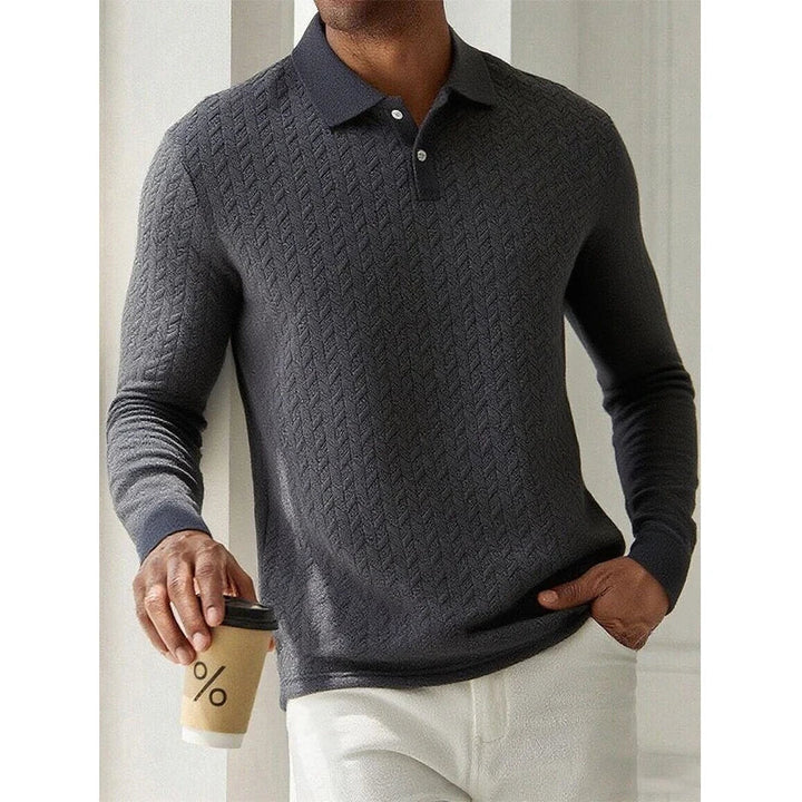 Jongman™ | Polo Casual Uomo Con Maniche Lunghe
