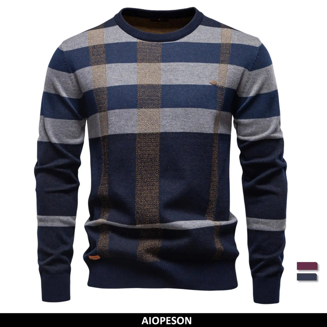 Jongman™ | Maglione di Cotone Lussuoso e a Righe