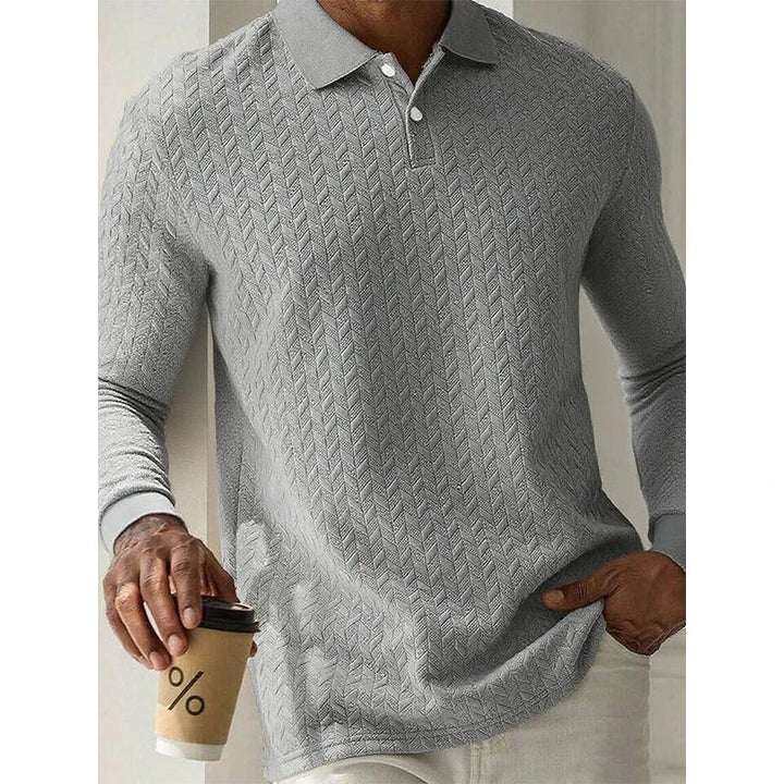 Jongman™ | Polo Casual Uomo Con Maniche Lunghe