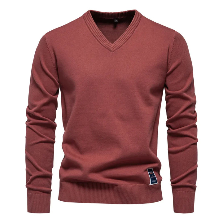 Jongman™ | Maglione da Uomo in Cotone con Collo a V