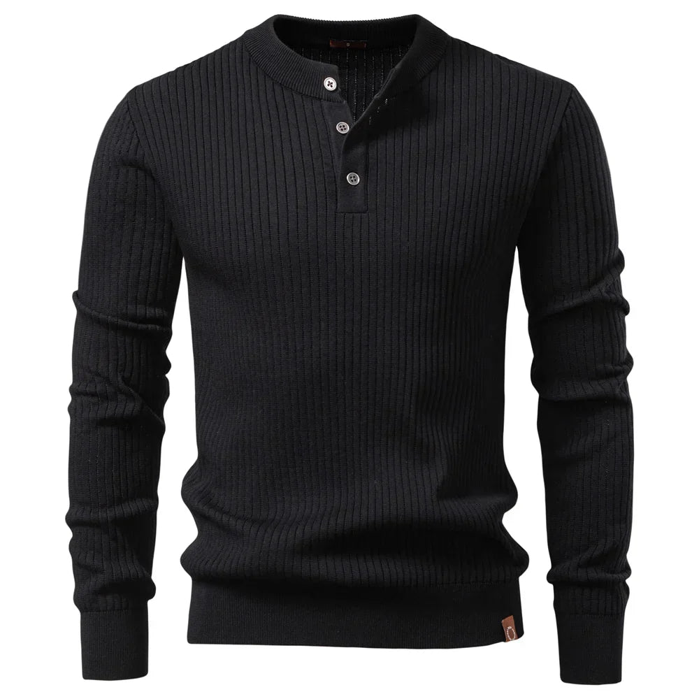 Jongman™ | Polo Invernale Casual Con Bottoni