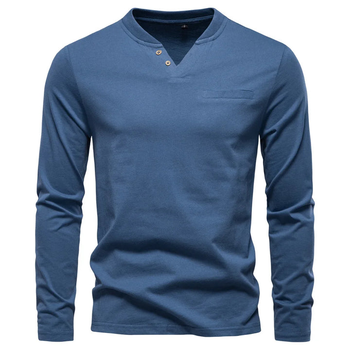 Jongman™ | T-Shirt Henley a Maniche Lunghe (1+1 GRATIS)