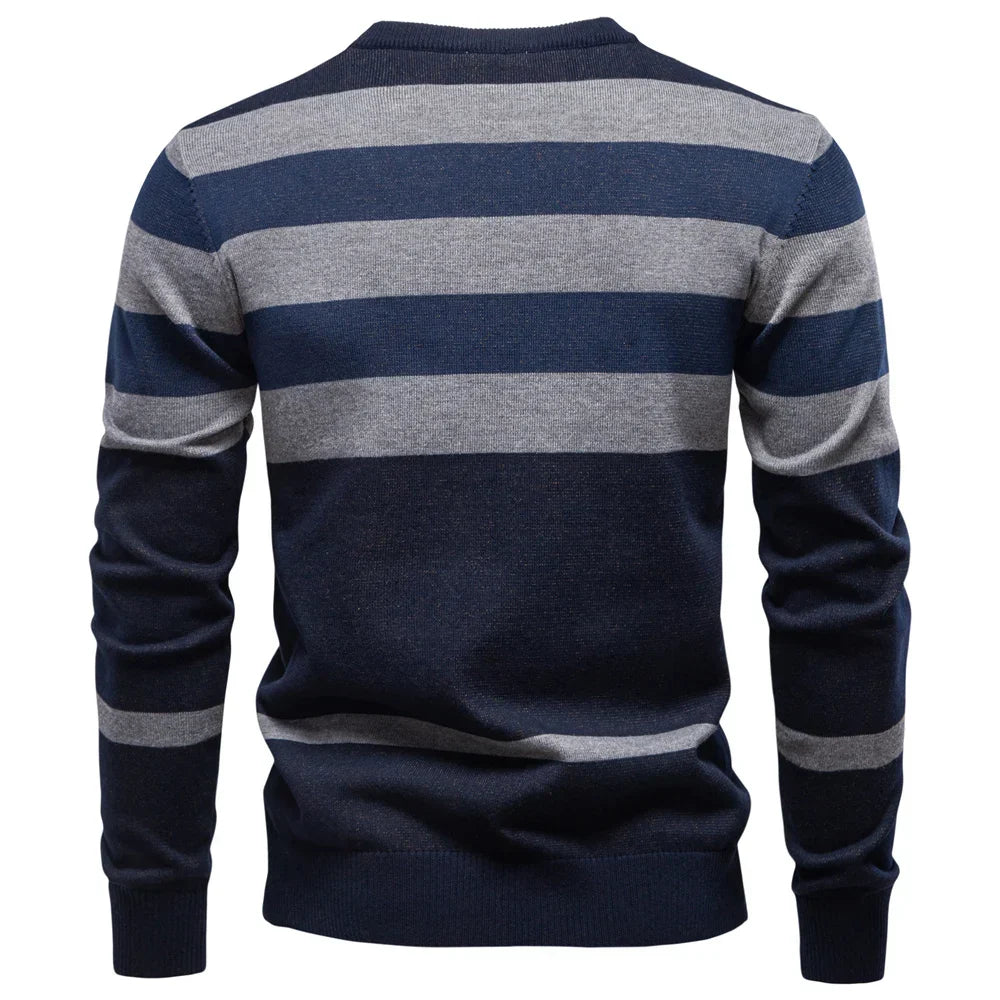 Jongman™ | Maglione di Cotone Lussuoso e a Righe