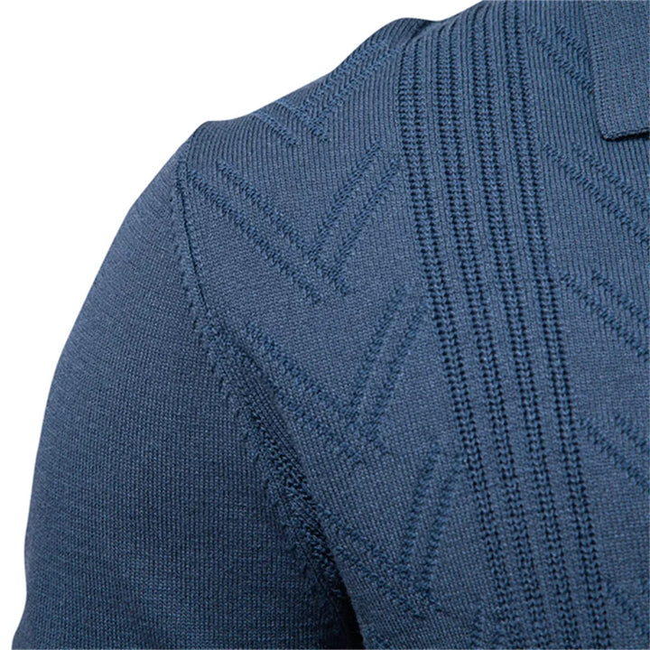 Jongman™ | Polo di Lusso In Maglia Con Collo A V