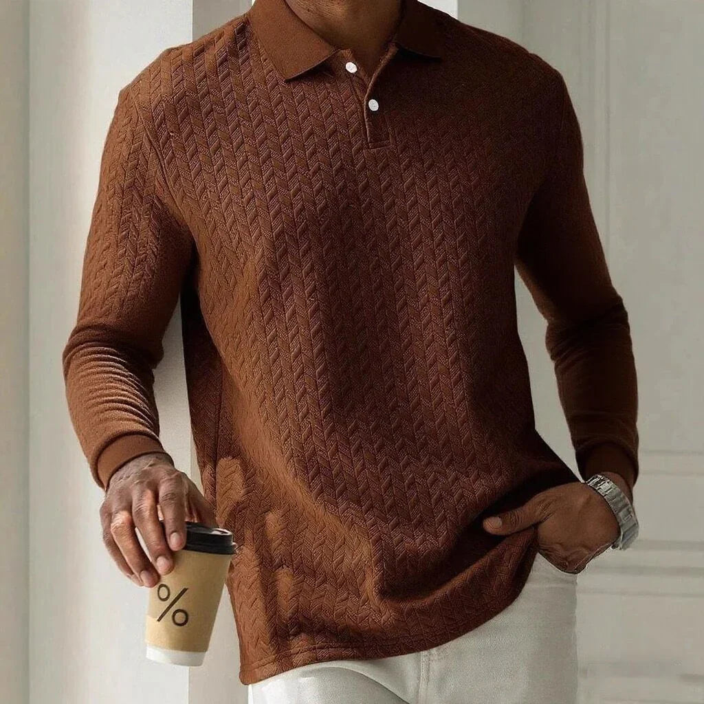 Jongman™ | Polo Casual Uomo Con Maniche Lunghe
