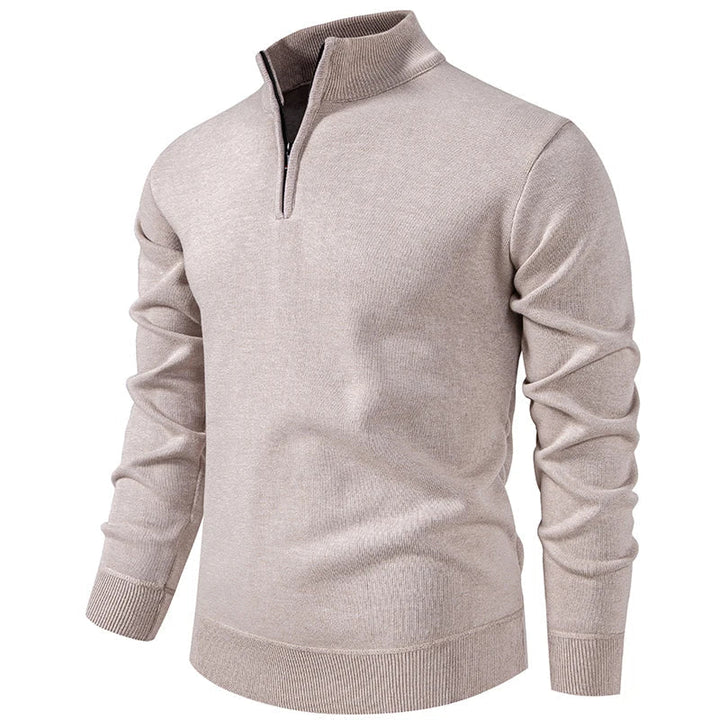 Jongman™ | Maglione Casual In Maglia Con Mezza Cerniera