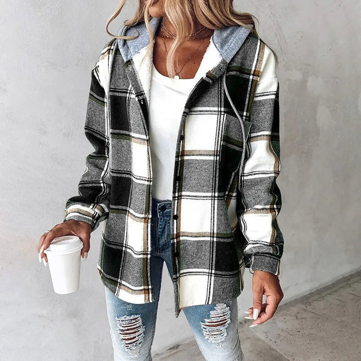 Élise | Camicia Over Size Foderata con Cappuccio