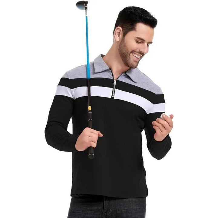 Jongman™ | Polo a Righe con Zip