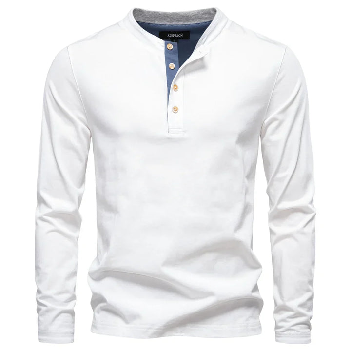 Jongman™ | Camicia Henley da Uomo con Maniche Lunghe