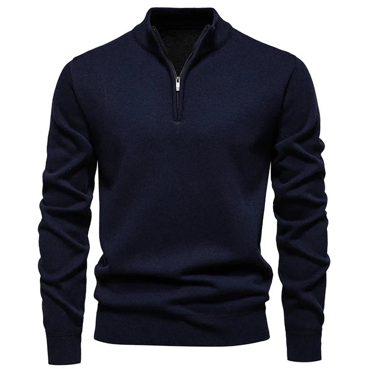 Jongman™ | Maglione Casual In Maglia Con Mezza Cerniera