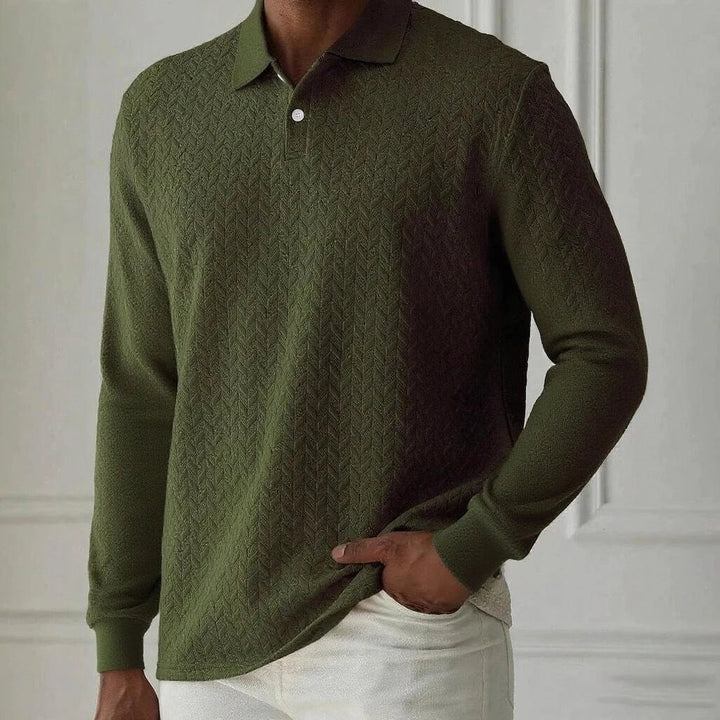 Jongman™ | Polo Casual Uomo Con Maniche Lunghe