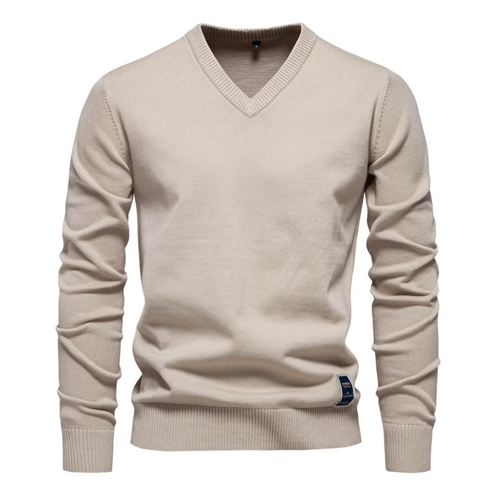 Jongman™ | Maglione da Uomo in Cotone con Collo a V