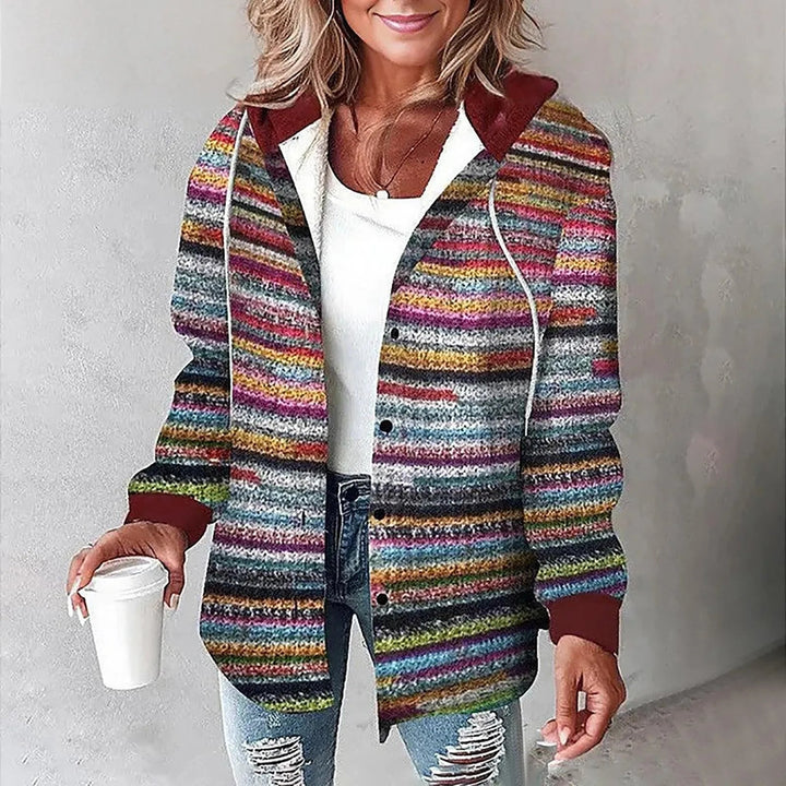 Élise | Camicia Over Size Foderata con Cappuccio