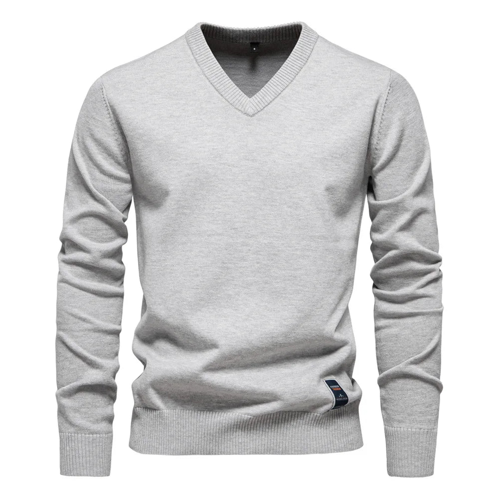 Jongman™ | Maglione da Uomo in Cotone con Collo a V