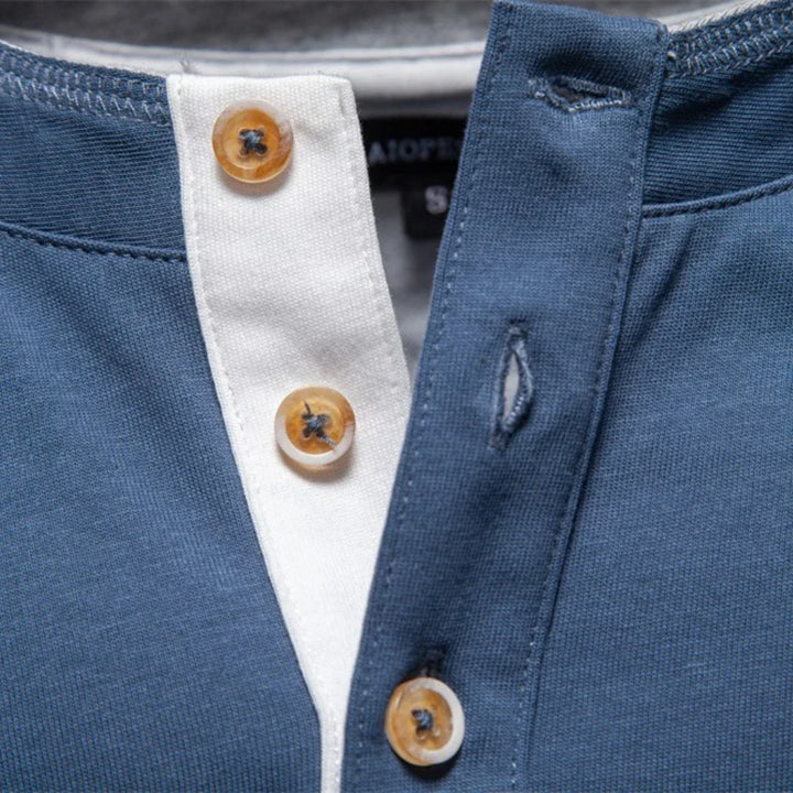 Jongman™ | Camicia Henley da Uomo con Maniche Lunghe