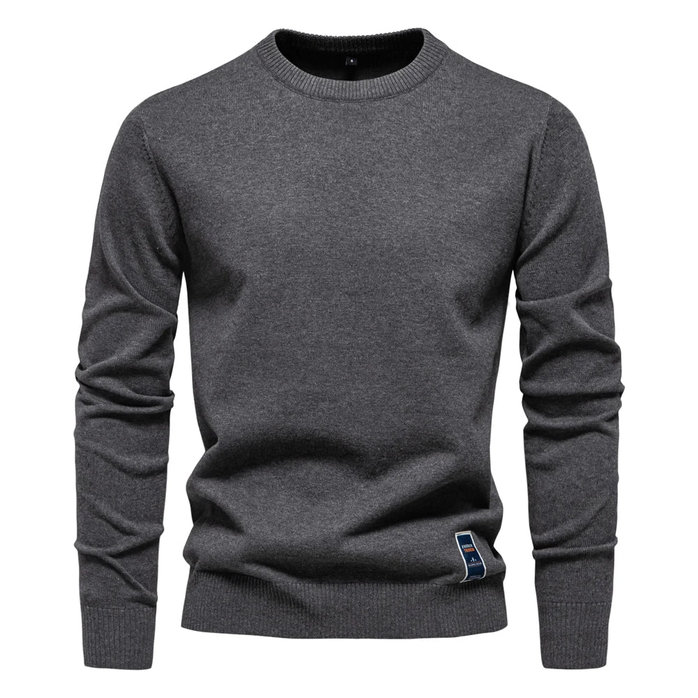 Jongman™ | Maglione Casual con Collo Rotondo