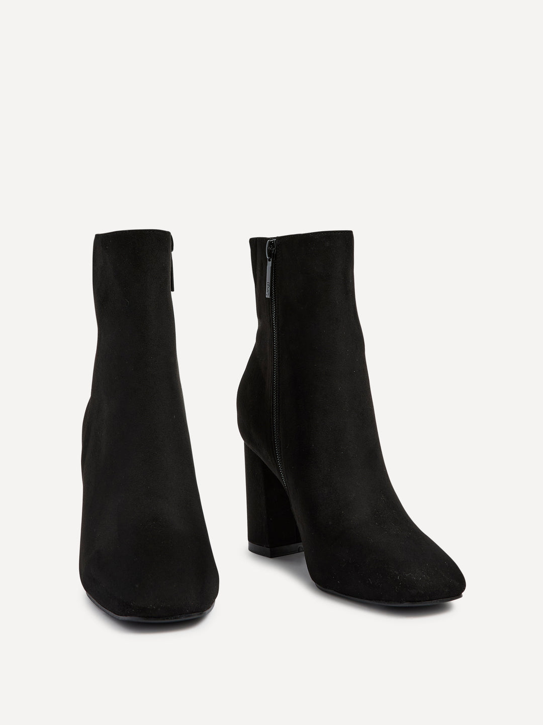 Selene | Stivaletti eleganti in eco-suede con tacco a blocco