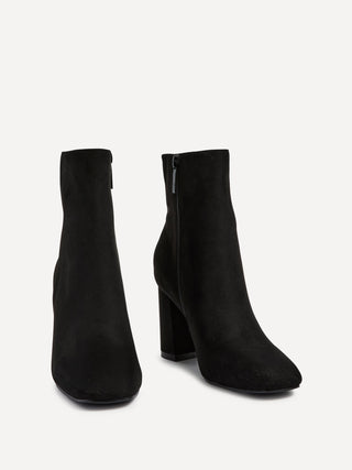 Selene | Stivaletti eleganti in eco-suede con tacco a blocco