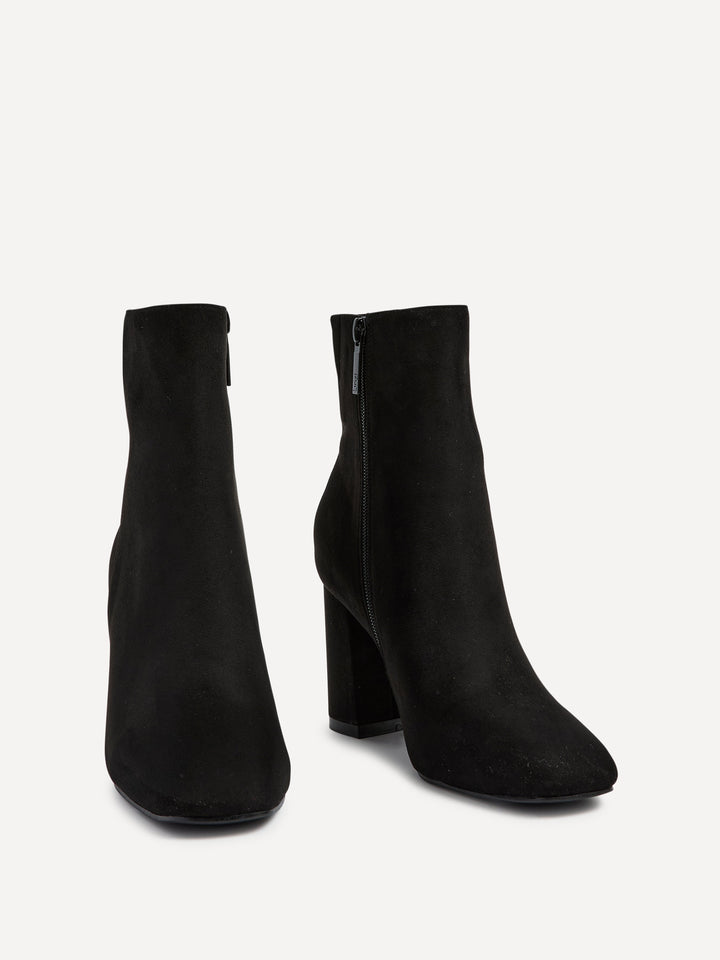 Selene | Stivaletti eleganti in eco-suede con tacco a blocco