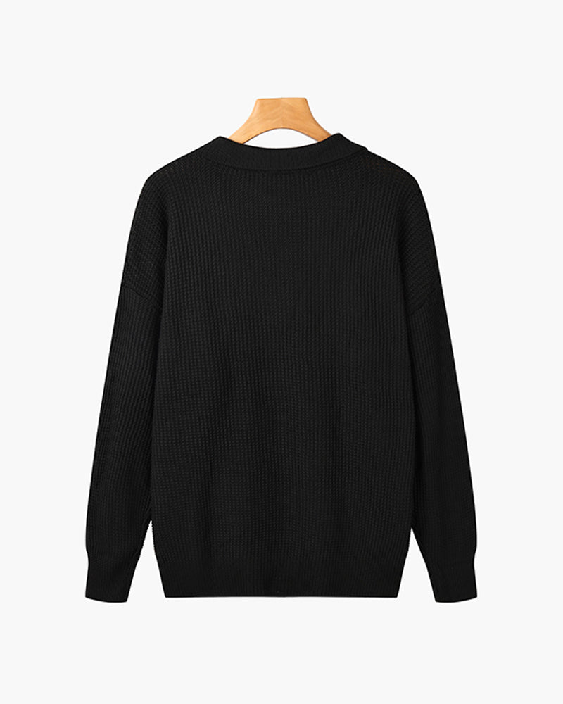 GONGJU Maglione con Zip