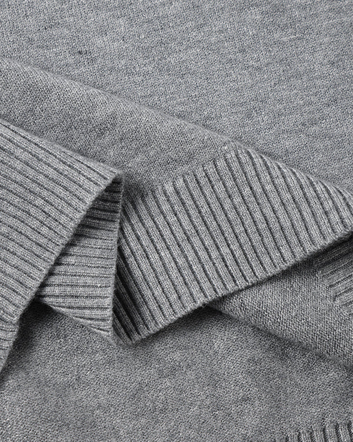 JANGSAN Maglione a Collo Alto in Lana Merino