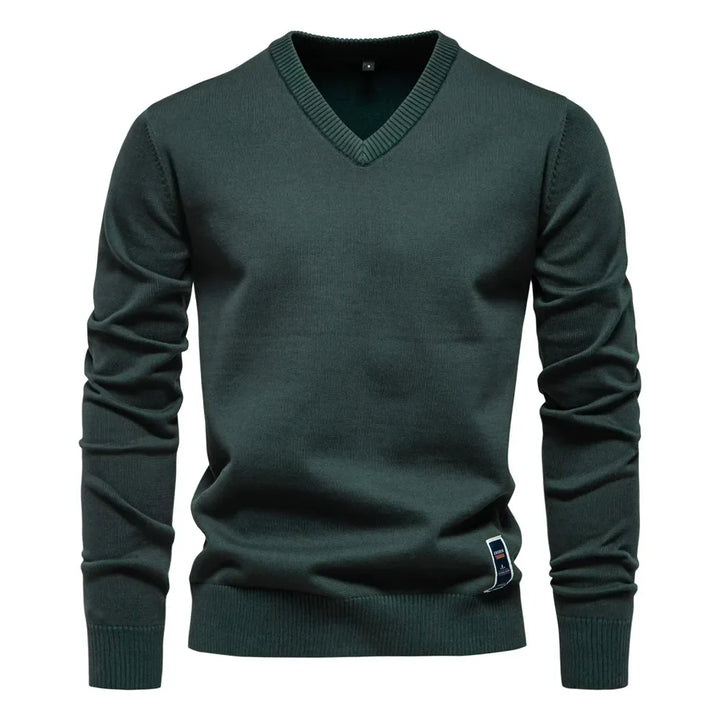 Jongman™ | Maglione da Uomo in Cotone con Collo a V