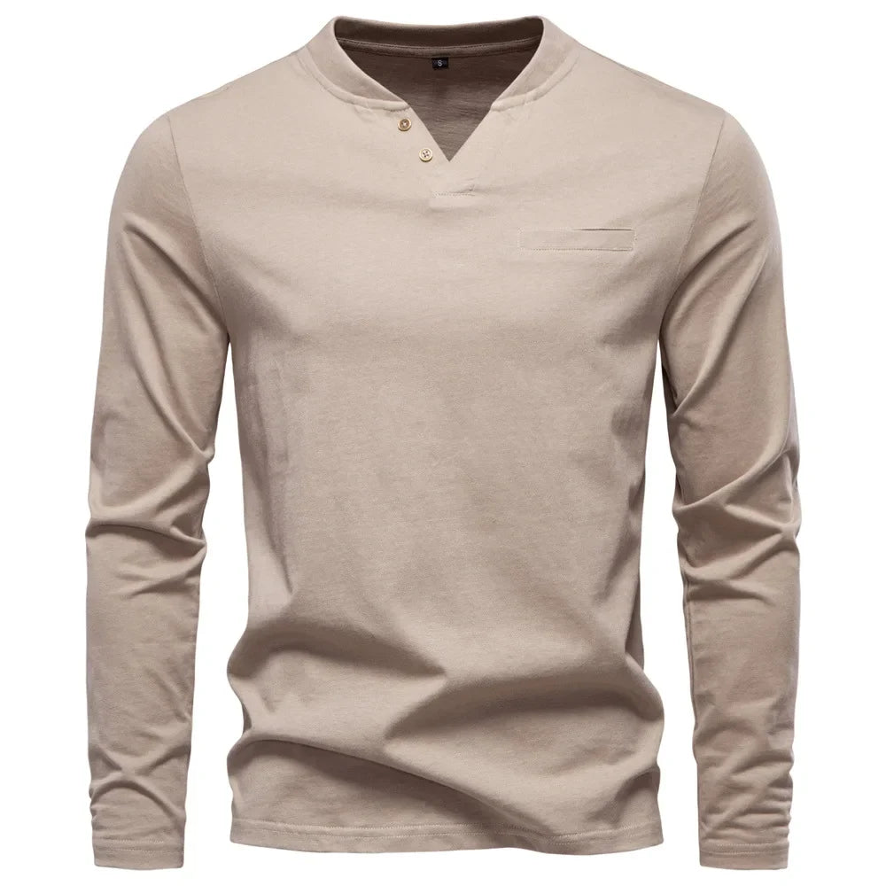 Jongman™ | T-Shirt Henley a Maniche Lunghe (1+1 GRATIS)