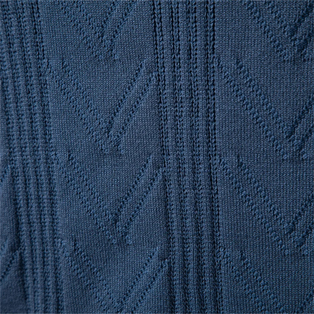 Jongman™ | Polo di Lusso In Maglia Con Collo A V