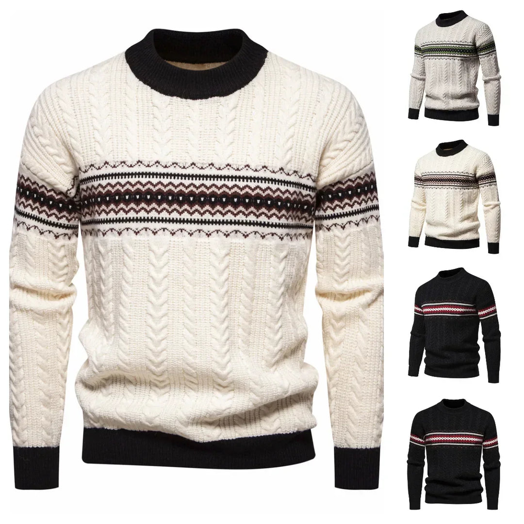 Jongman™ | Maglione Etnico e Lavorato a Maglia Premium