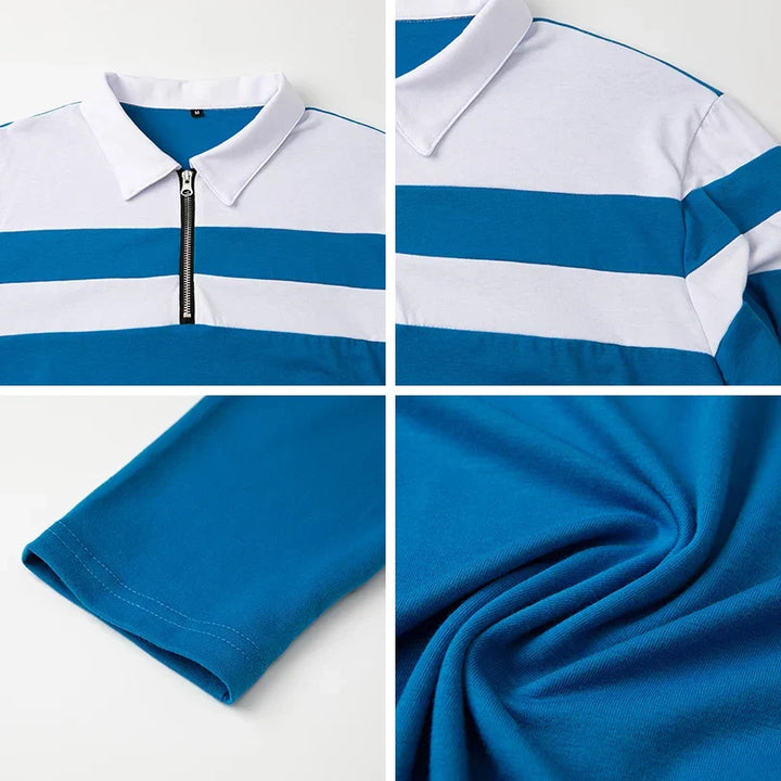 Jongman™ | Polo a Righe con Zip