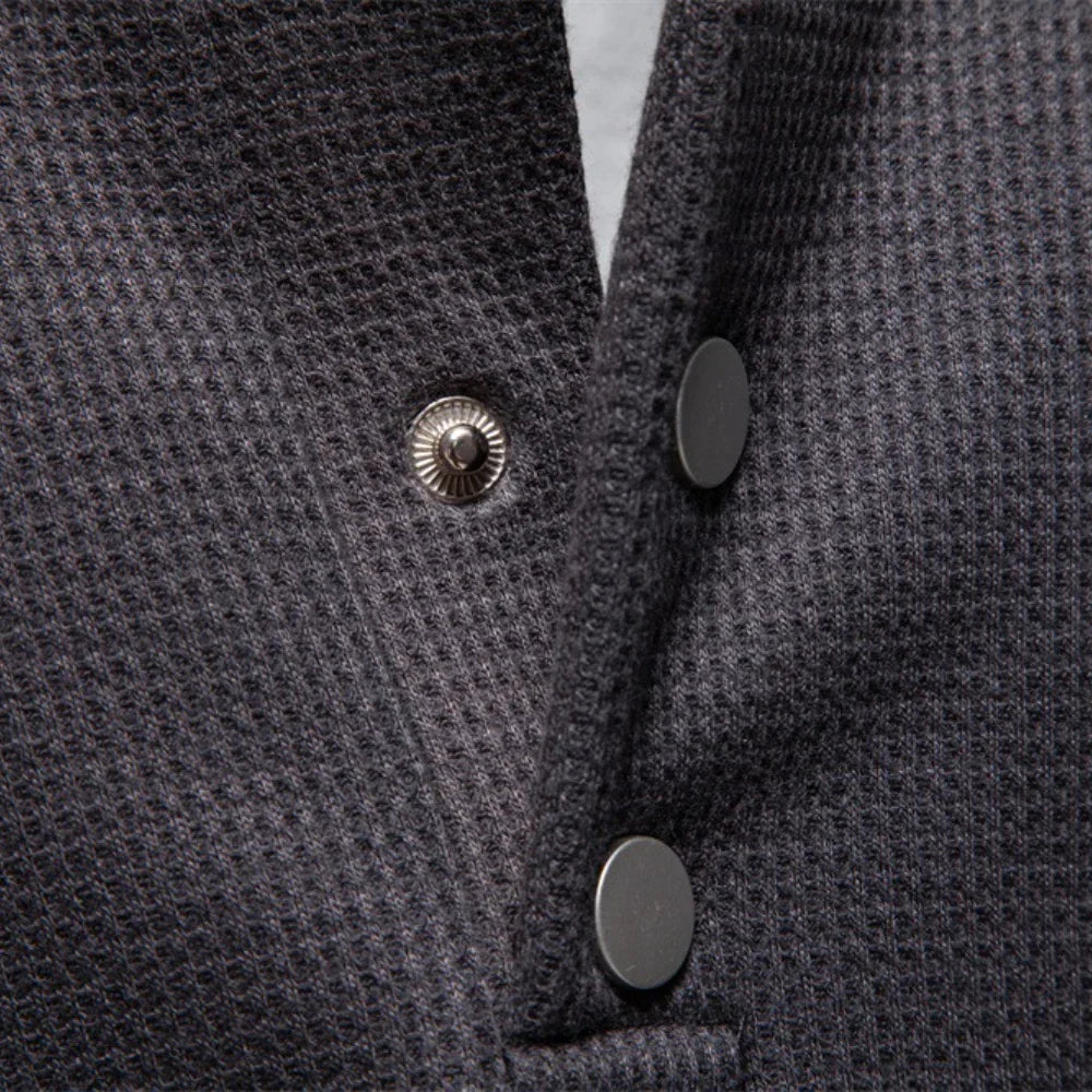 Jongman™ | Felpa Fleece con Design a Bottoni