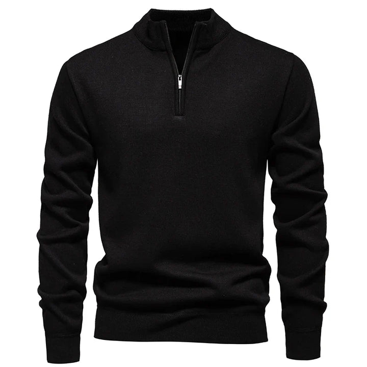 Jongman™ | Maglione Casual In Maglia Con Mezza Cerniera