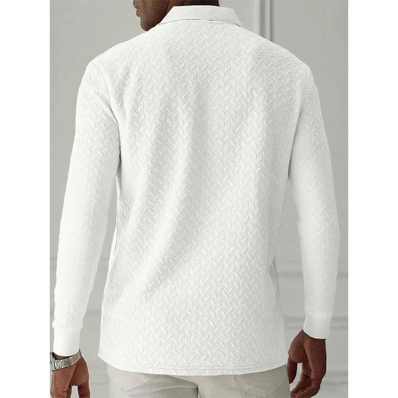 Jongman™ | Polo Casual Uomo Con Maniche Lunghe