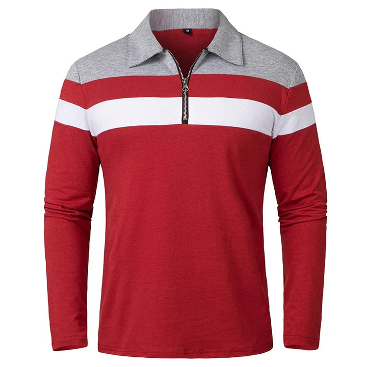 Jongman™ | Polo a Righe con Zip