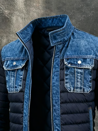Giacca imbottita | Dettagli in denim raffinato