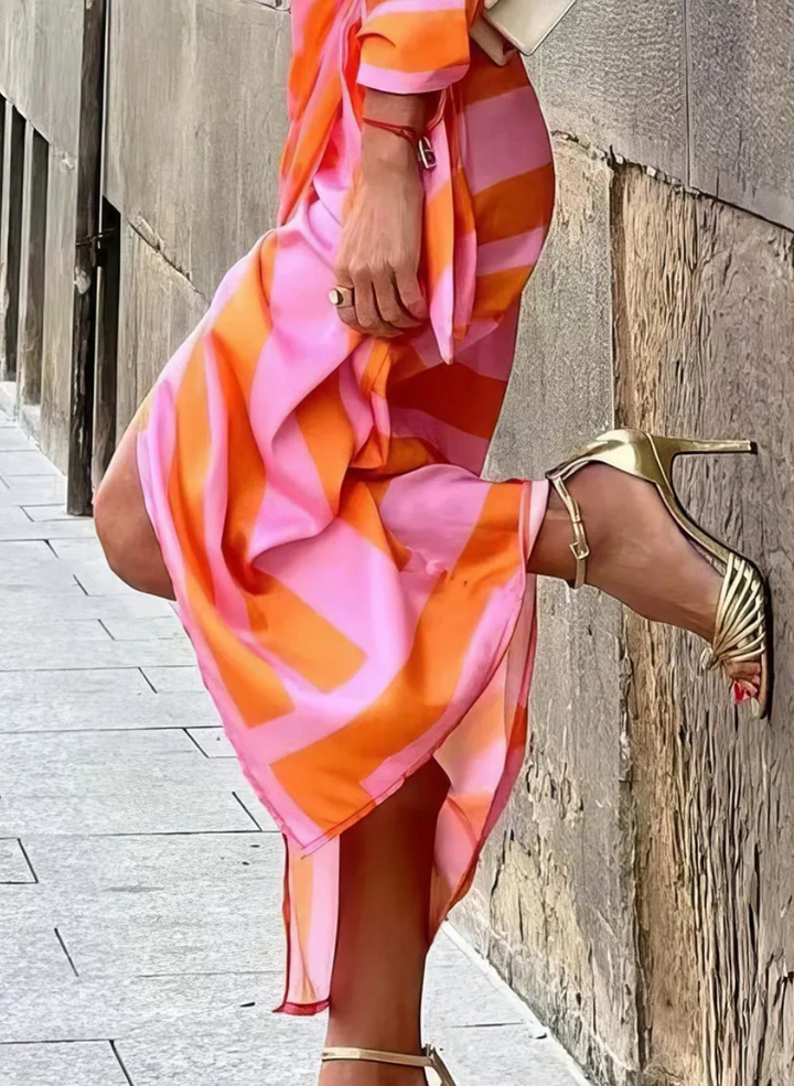 Amelia | Vestito avvolgente stampato