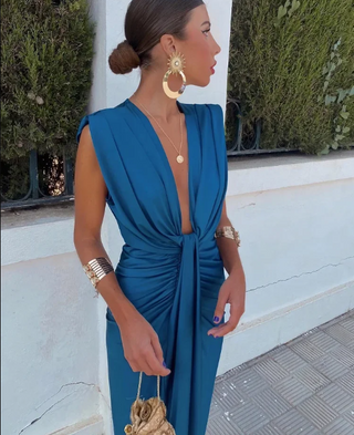 Sophia | Abito elegante plissettato