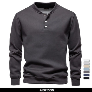 Jongman™ | Felpa Fleece con Design a Bottoni