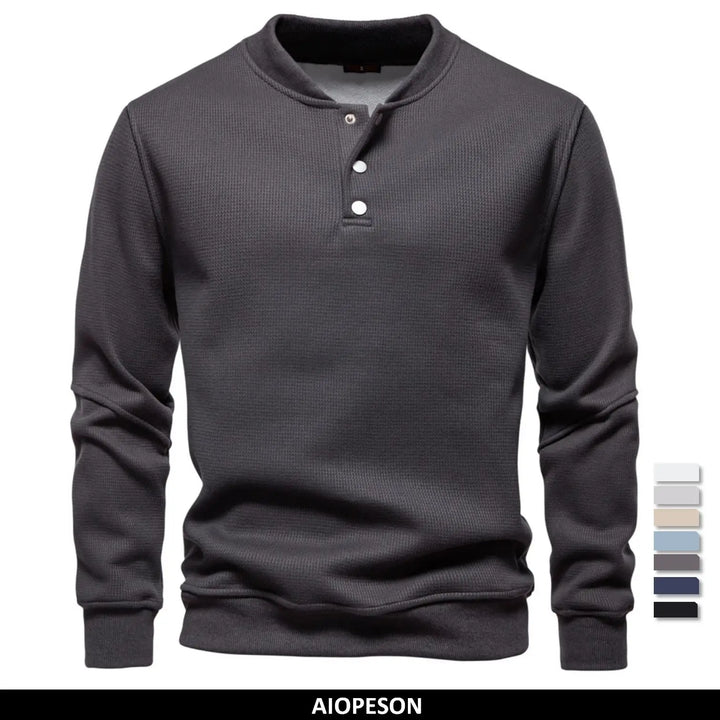 Jongman™ | Felpa Fleece con Design a Bottoni