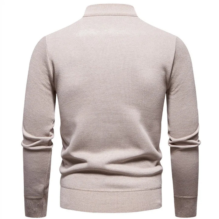 Jongman™ | Maglione Casual In Maglia Con Mezza Cerniera