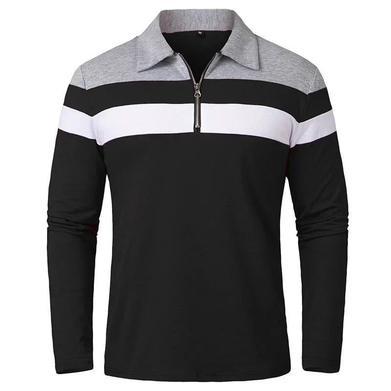Jongman™ | Polo a Righe con Zip