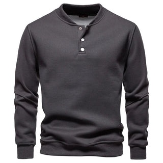 Jongman™ | Felpa Fleece con Design a Bottoni