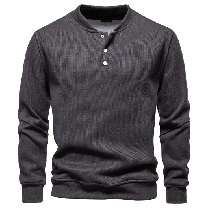 Jongman™ | Felpa Fleece con Design a Bottoni