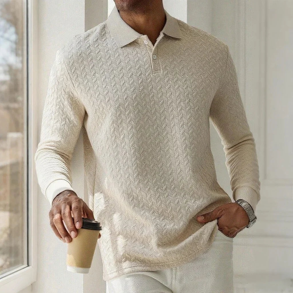 Jongman™ | Polo Casual Uomo Con Maniche Lunghe