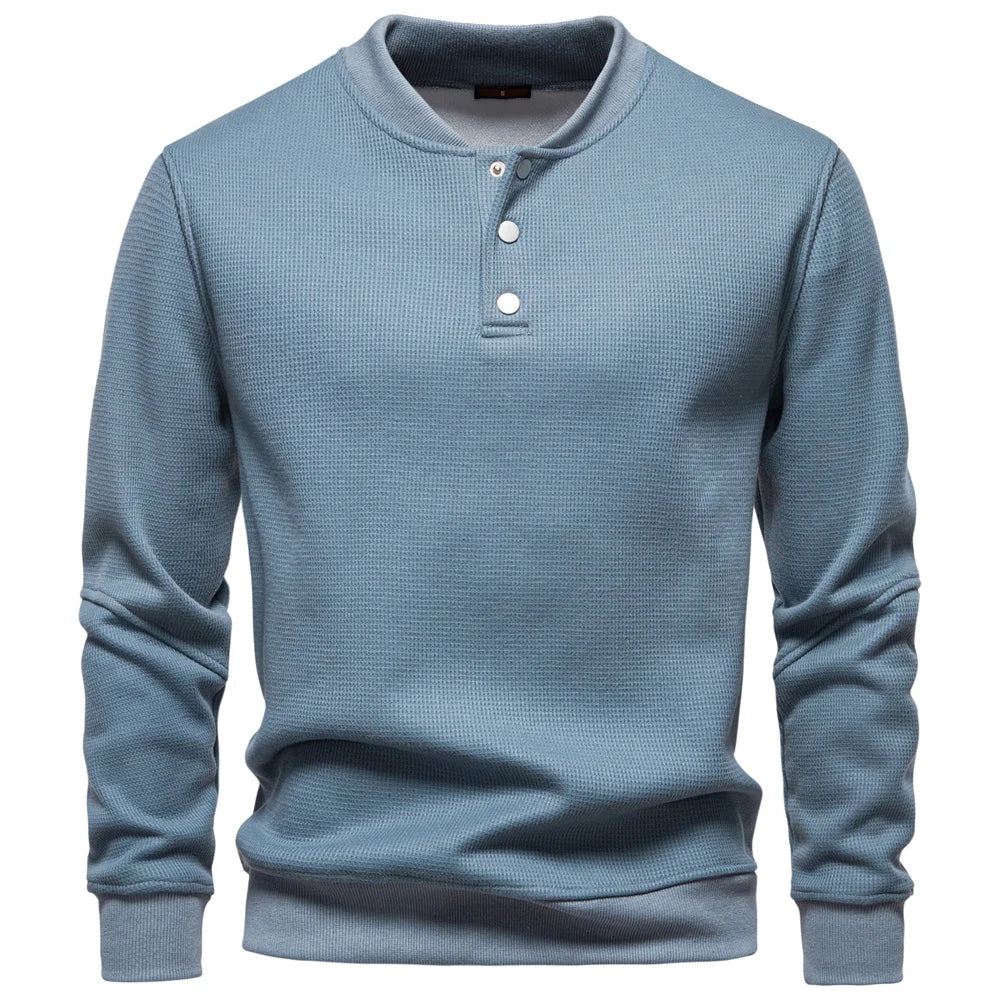 Jongman™ | Felpa Fleece con Design a Bottoni