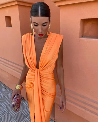 Sophia | Abito elegante plissettato
