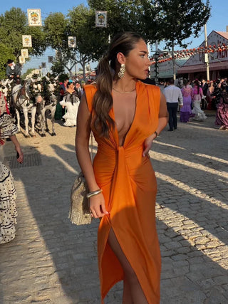 Sophia | Abito elegante plissettato