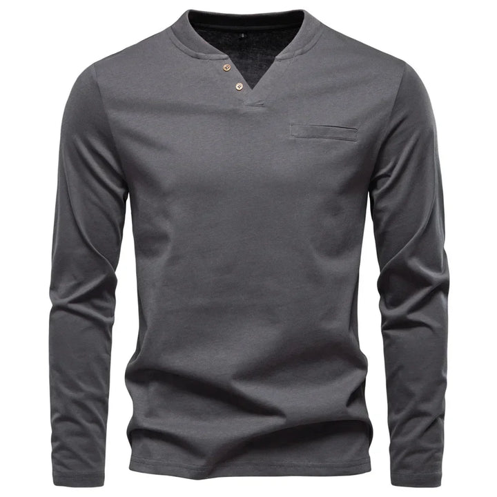 Jongman™ | T-Shirt Henley a Maniche Lunghe (1+1 GRATIS)