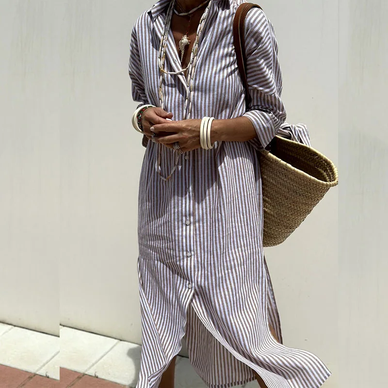 Sophie | Abito camicia elegante a righe